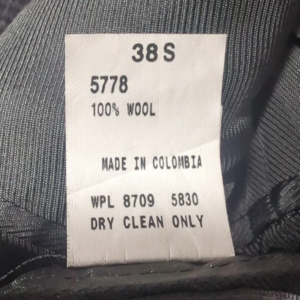Oscar de la Renta‎ Jacket Black Check 38S Wool Sports Coat Blazer